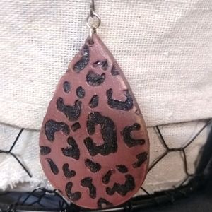 Engraved wooden Earrings